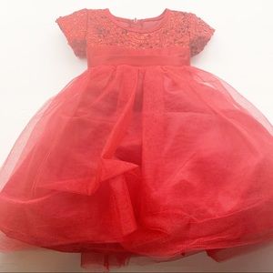 Swea Pea & Lilli Toddler 2T‎ Red Sequin Christmas Tulled Dress